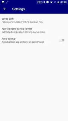 APK Backup Pro android App screenshot 0